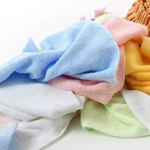 Natural Muslin Baby Wipes Quick Dry Face Hand Anti Microbial Soft Bamboo Pattern Kids Bath Towels