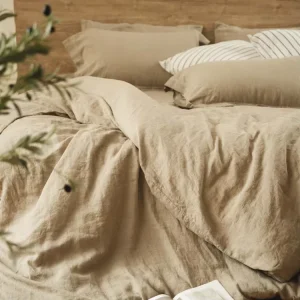 Natural Organic French Flax Linen Bedding Set 100% Linen Duvet Cover Stone Washed Quilts Modern for Home Use GOTS Certified