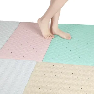 Natural Rubber Mat Non Slip Bath Shower Mats With Suction Cups for Bathroom