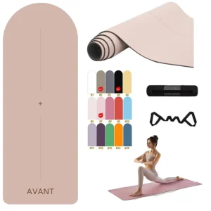 Natural Rubber Yoga Mat Pink Beige Yoga Mat Gymnastics Arched Oval Yoga Mats Logo Oval Suppliers