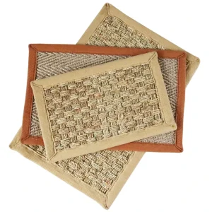 Natural Seagrass Straw Rug Mat Seagrass Door Mat Floor Mats