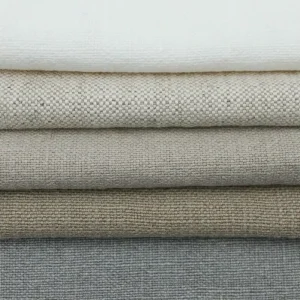 Natural and Eco-Friendly 55%L 45%C Blend Linen Home Textile Fabric for Curtain Cushion Cover Pillow