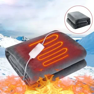 Nature China Recycled Polyester Flannel Heated Throw Electric Blanket for Winter