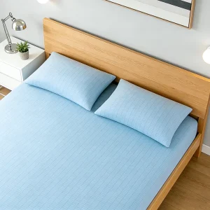 Nature Healing Grounding Fitted Sheet Silver Thread Fabric Anti Static Improve Sleep Quality Earthing Bedding Set