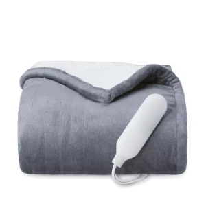 Nature Heated Throw 4 Time Settings Auto Shut-off Soft Fleece Electric Blanket 6 Heat Settings Heating Blankets