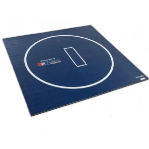 Navy Multi Purpose Wrestling Training Roll Mat 10×10 ft 1.25 Inch Thick for School Sports Gym Exercise Flooring