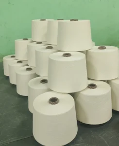 Ne 60s High Strength 50% Combed Cotton 50% Modal Compact Yarn For Knitting And Weaving For T shirt