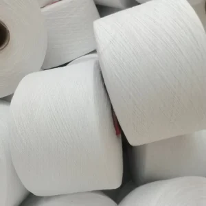Ne21s 24s Recycled Cotton Polyester OE Melange Yarn Anti Bacteria T shirt Fabric Knitting Weaving Crochet Yarn 60+ Colors