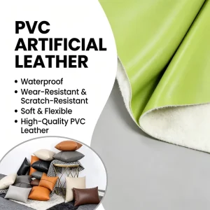 Negotiable for Large Quantity Aging Resistant Genuine Leather Like Appearance Artificial PVC Synthetic Leather for Pillow