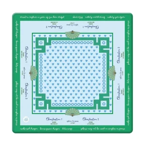 Neoprene Non Slip Noise Reduction Washable Fadeless American Mahjong Mat Suitable for Family Gatherings Picnic