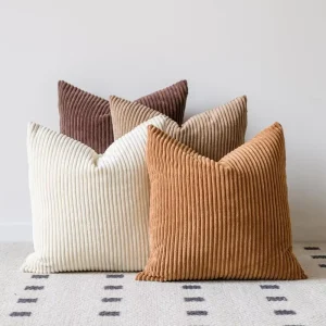 Neutral Couch Throw Pillow Covers 18×18 Inch Set of 4 Decorative Farmhouse Boho Throw Pillows for Living Room Couch Bed Sofa