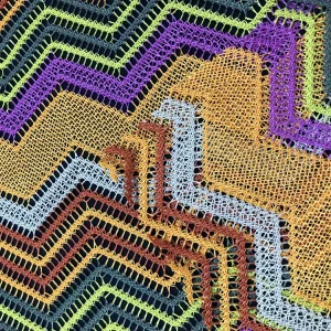 New 100 % Polyester Knit Fabric Crochet Knitting Polyester Dress Fabric for Garment Accessory