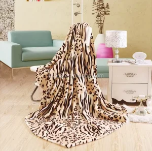 New 100% Polyester Printed Sherpa Throw