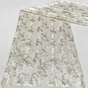 New 3+5+9mm Sequin Embroidered Wrinkle resistant Breathable Mesh Fabric for Fashionable Women’s Dresses Bags Toy Accessories