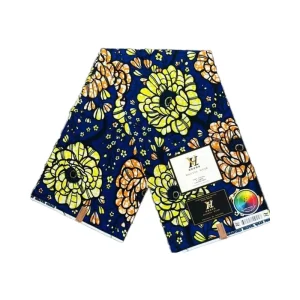 New African Ankara Printed Wax Cloth 100% Polyester Double Sided Home Textile Fabric for Girls’ Skirts