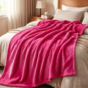 New Arctic Fleece Throw Blanket Soft Non Shedding Couch Cover All Season Lightweight Nap Wrap for Office Sofa