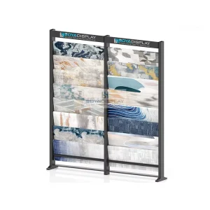 New Arrival Customized Showroom Boucle Fabric Carpet Blanket Tapestry Hanging Display Free Stand Rug Frame Simple Display Rack