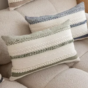 New Arrival Farmhouse Pillow Cover Striped Throw Pillow Cover Indoor Throw Pillows Cushion Cover for Home Decor