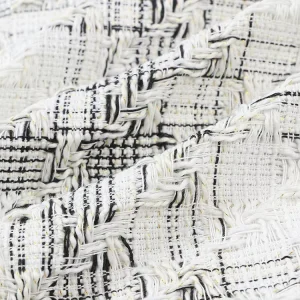 New Arrival Fashion Plaid Woven Fabric Polyester Cotton Yarn Dyed Tweed Fabric for Women Clothes