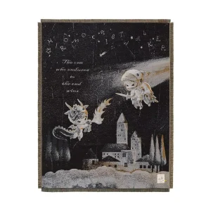 New Arrival Hirono Mist Themed Woven Blanket Comfortable Indoor Bed Accessory Premium Art Fan Souvenir Present