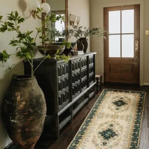 New Arrival Original Design Vintage Persian Style Anti slip Mat Geometric Area Rug Printed Doormats Runner Rug