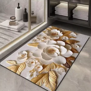 New Arrival Quick Drying Bath Mat Super Absorbent Non slip Diatom Mud Floor Mat