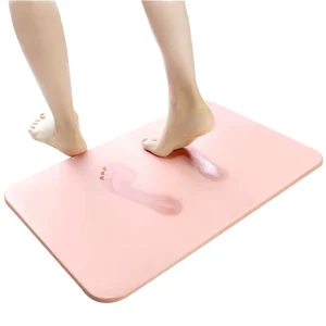 New Arrivals Easy Cleaning Quick Dry Water Absorbent Luxury Non Slip Diatomite Earth Stone Bath Mat