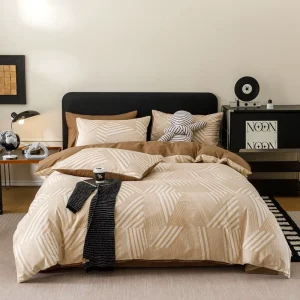 New Arrivals Nordic European Minimalist Luxurious Style 200TC Eco-friendly Cotton Bedding Sets Duvet Cover Pillow Case Sets