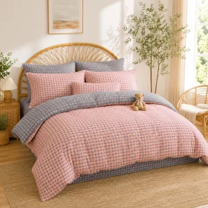 New Arrive Custom OEM ODM 200TC Yarn Dyed Jacquard Double Yarn Cotton Printed Bedding Set Soft Home Bedroom 4Pcs Set