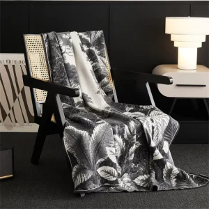 New Bohemian Custom Jacquard Wild Factory Viscose Blend Knitted Throw Blanket Home Sofa Camping Decoration