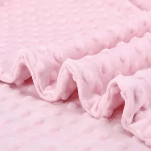 New Born Baby Double Layer Bubble Dotted Fleece Blanket Polka Dot Plaid Throw Blankets for Bed