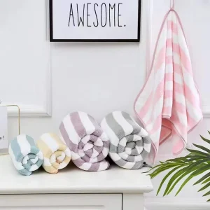 New Cationic Coral Fleece Washcloth Household Wash Water Absorbent Hair Men and Women Bath Towel