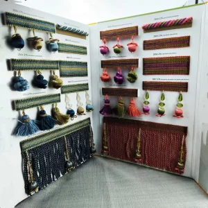 New Classical European Style Palace Bottom Arranged Tassel Curtains Home Textile Decorative Accessories