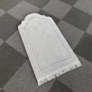 New Collection Chenille Material Luxury Embroidery Prayer Mat for Muslim Ramadan Gifts