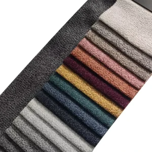 New Collection Furniture Upholstery Sofa Set for Living Room Car Use 100% Polyester Woven Fabric Flame Retardant Solid Colors