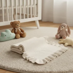 New Cotton Comfortable Soft Pure Cotton Knitted Newborn Baby Swaddle Baby Blanket Cotton Knitted Baby Nap Blanket