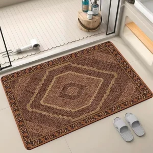 New Custom Non Slip Soft Bath Rugs Bathroom Mat Water Absorbent Home Area Diatomite Bath Mat Carpet Rug