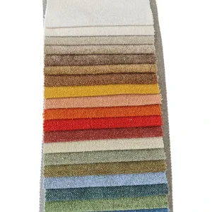 New Desgin Customization 100% Polyester Free Sample Linen Look Fabric Sofa Fabric for Living Room