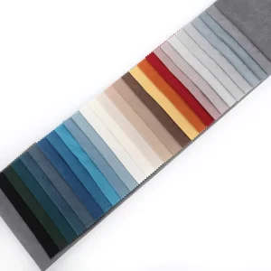 New Design 100% Polyester Breathable Plain Knitted Velvet Fabric Medium Weight for Furniture Sofas
