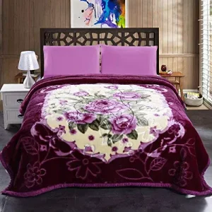 New Design 2 Ply Mink Flannel Fleece Blankets Custom Low Price King Size Raschel Blanket for Winter