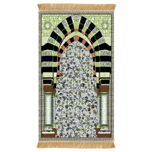New Design Classical Anti Slip Prayer Rug Islamic Gift Muslim Folding Portable Prayer Mat Hand Made Luxurious Carpet