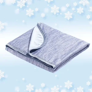 New Design Cooling Summer 80% nylon+20% PE Ice Silk Cooling Weighted Blanket for Hot Sleepers