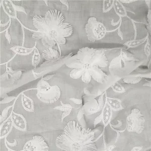 New Design Cotton Embroidered 3D Flower Lace Fabric for Dresses Sewing Accessories