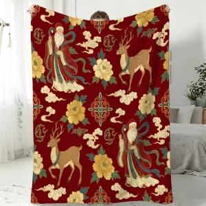 New Design Custom Print Eco-Friendly Flannel Throw Blanket Floral Dot Airplane Soft Warm Bedding Winter Home Textile Machine
