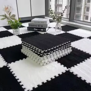 New Design EVA Velvet Custom Rug Baby Play Mat Carpet Tile Pad Baby DIY Puzzle Carpet for Living Room Decoration Home