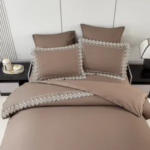 New Design Factory Luxury Embroidery Bedding Set 4pcs