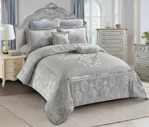 New Design Hotel Home Comfortable Solid Color Pattern Bed Sheet Duvet Cover Bedding Set with Beautiful Laces