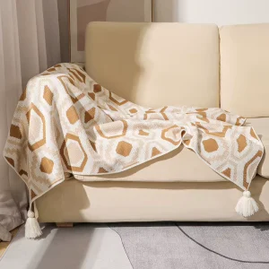 New Design Light Luxury Bohemian Acrylic Blanket Four Seasons Universal Home Decoration Throw