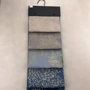 New Design Luxury Gold Foil Embossed Jacquard Woven Brocade Fabric Elegant Blackout Floral Pattern Textile for Sofa & Curtain