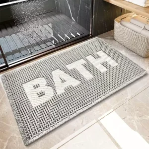 New Design Modern Handmade Bath Reversible Waterproof Non slip Waffle Bath Mat for Home & Hotel Use Pet Friendly